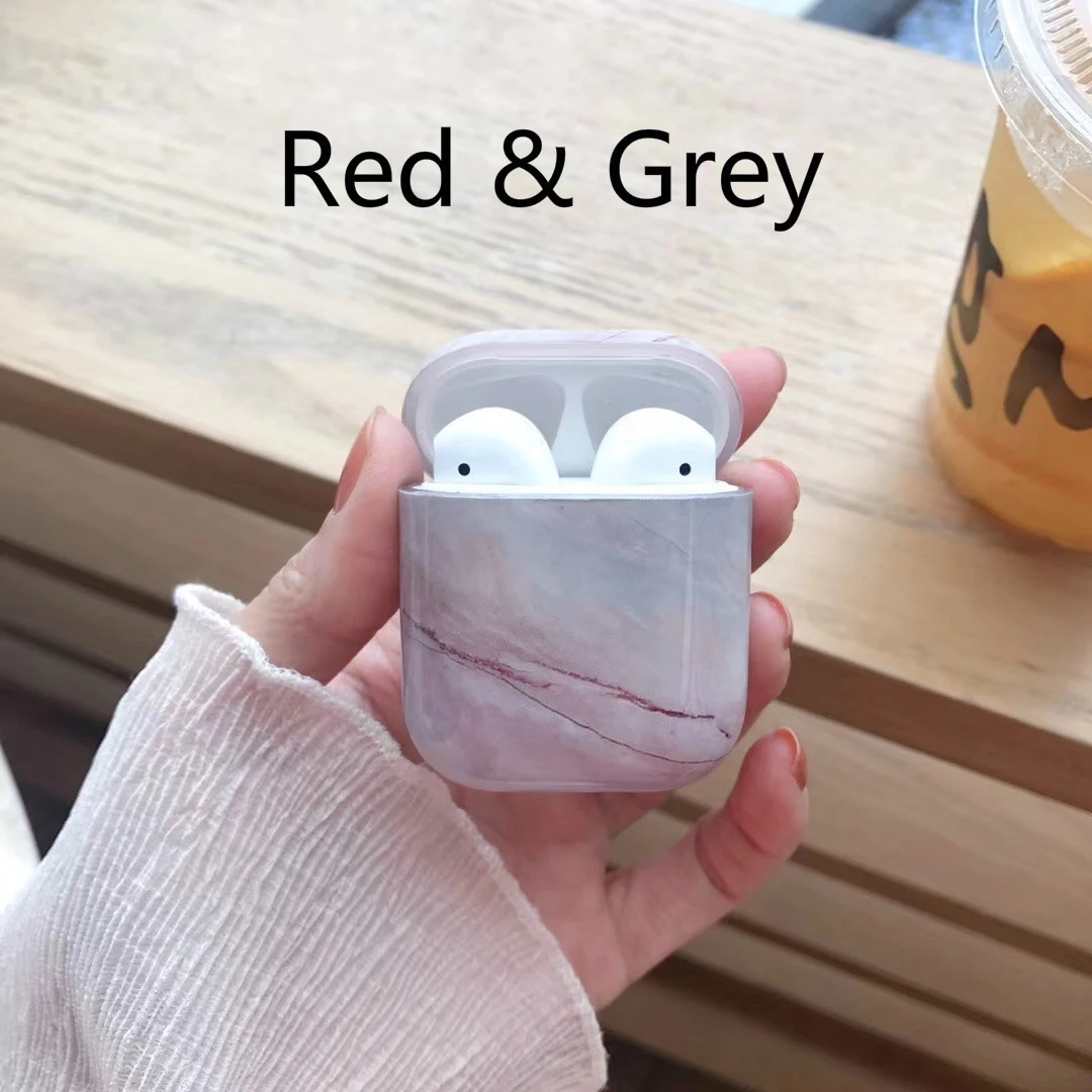Чехол для наушников для Airpods, чехол, роскошный мраморный Жесткий Чехол для наушников, защитная крышка, аксессуары для Apple Airpods, зарядная коробка