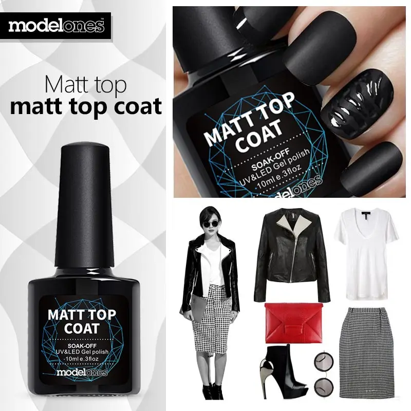 Modelones хит продаж матовый верхнее покрытие УФ гель для ногтей длительного
