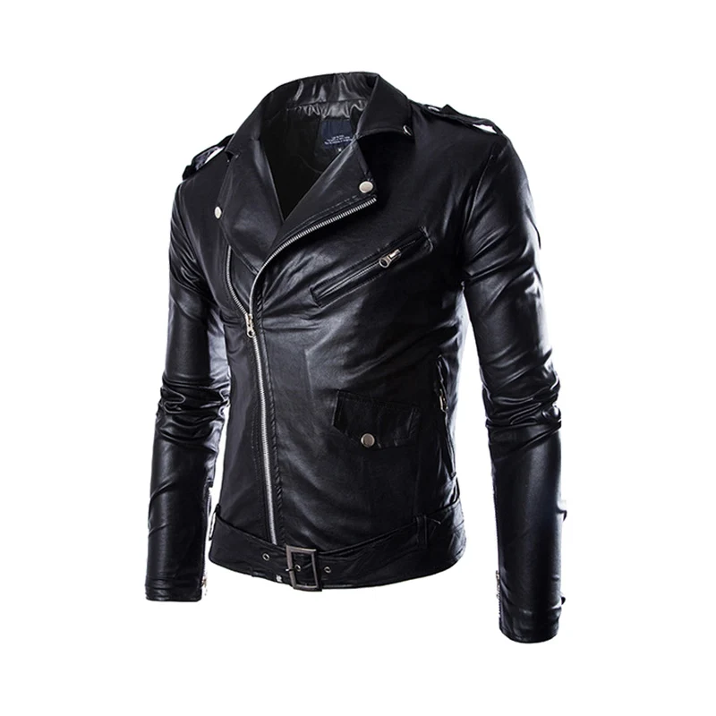 Y012 Black HEROBIKER мотоциклетная куртка из искусственной кожи Мужская винтажная Ретро мото искусственная Панк кожаные куртки одежда для мотоцикла пальто приталенный Размер - Цвет: Y012 Black