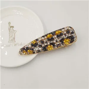 9 Free shipping korea style Neon color bead hairpins lovely women's hair accessories ins girl's rainbow Duckbill clip hairclips - Цвет: 9