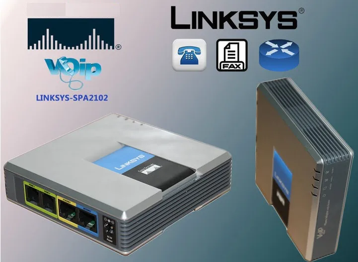 Разблокированный адаптер Linksys SPA2102 VoIP с маршрутизатором VoIP ворота