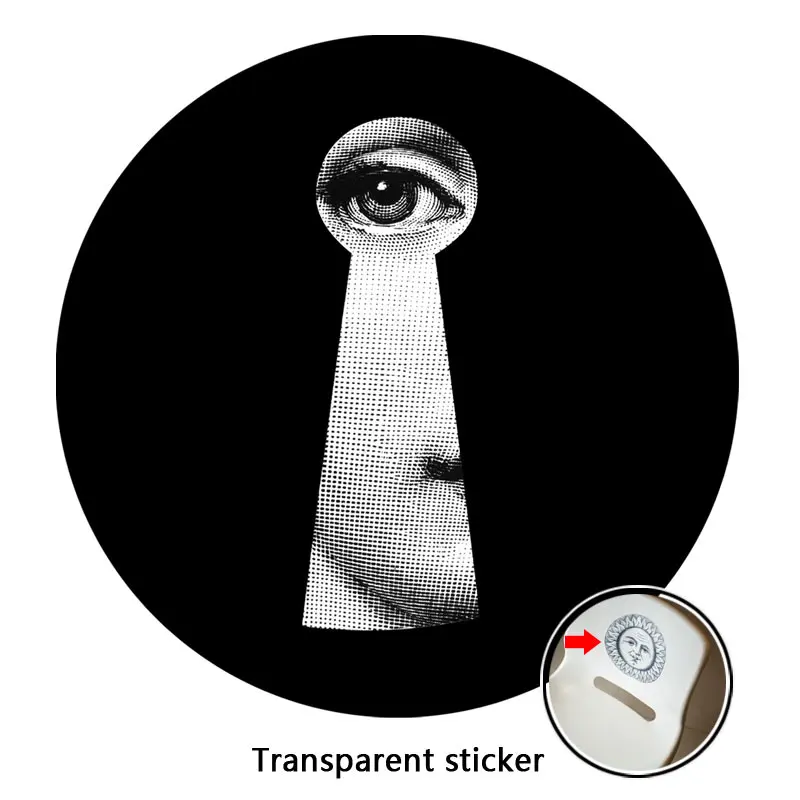 17 8/10/10-дюймовая шпилька дизайнер Fornasetti обои прозрачный бренд наклейки для украшения Гостиная - Цвет: 17