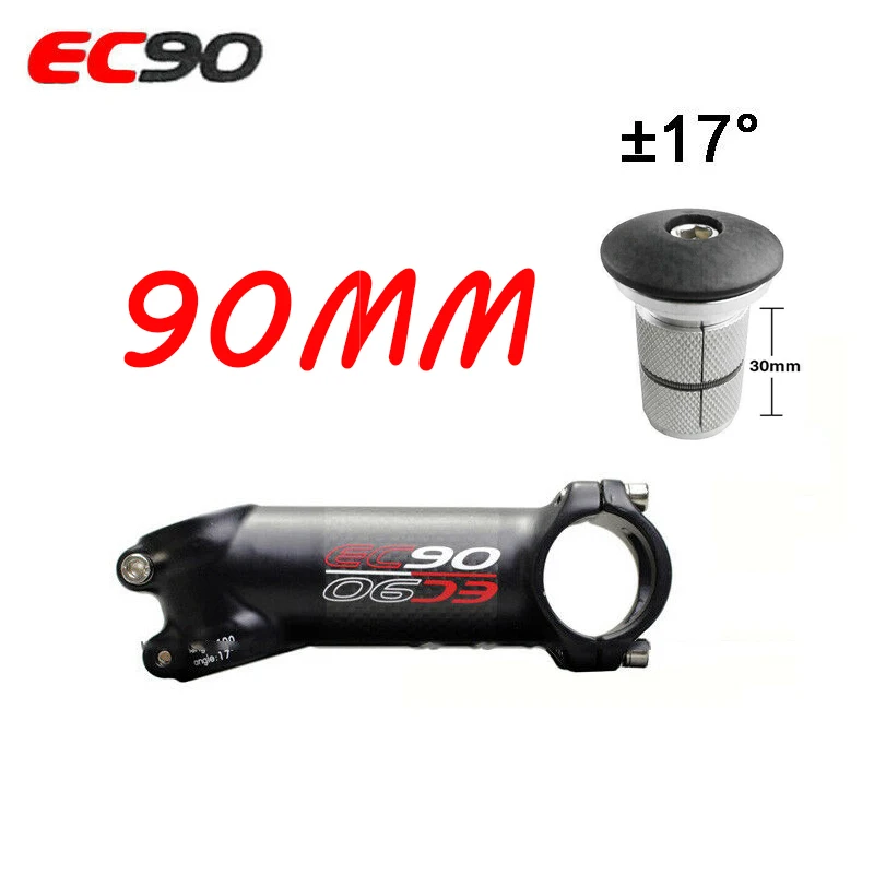 17 degrees-90mm EC90 6/17 градусов MTB дорожный велосипед стержень 60-120 мм 1-1/" насадка-расширитель для гарнитуры верхняя крышка руля велосипеда регулируемые Рули велосипеда - Цвет: 17 degrees-90mm