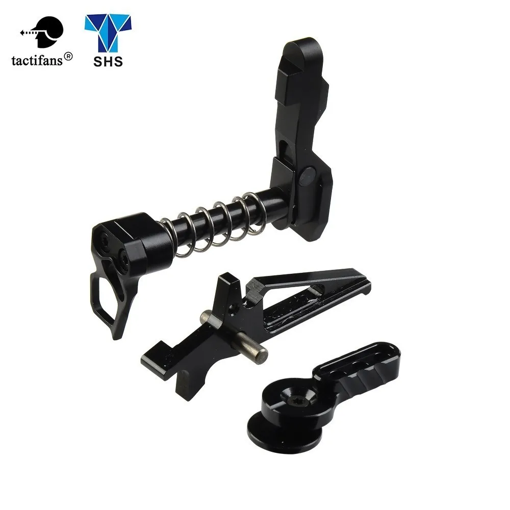 Kit A Анодированный IPSC CNC алюминиевый таймер триггер журнал релиз Catch безопасности селектор переключатель рычаг Набор для M4/16 AEG Пейнтбол - Цвет: Kit A