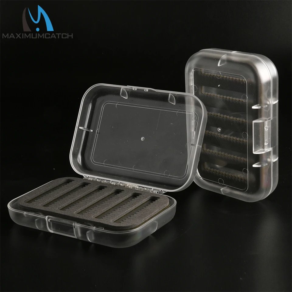 Пластиковый прозрачный качающийся лист Maximumcatch CBT Fly Box с тонким поролоновым