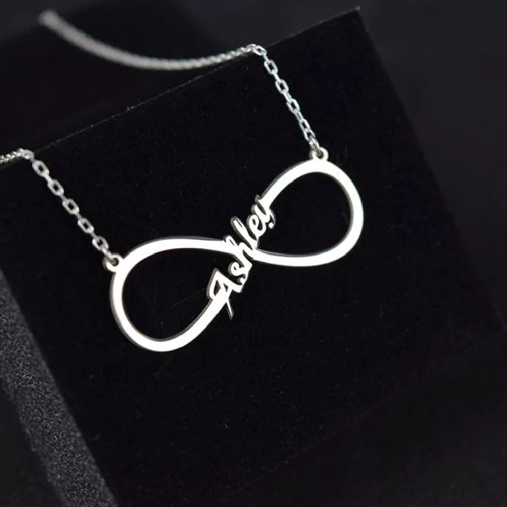 FYW Новое поступление пользовательские ожерелья на заказ Бесконечность Письмо