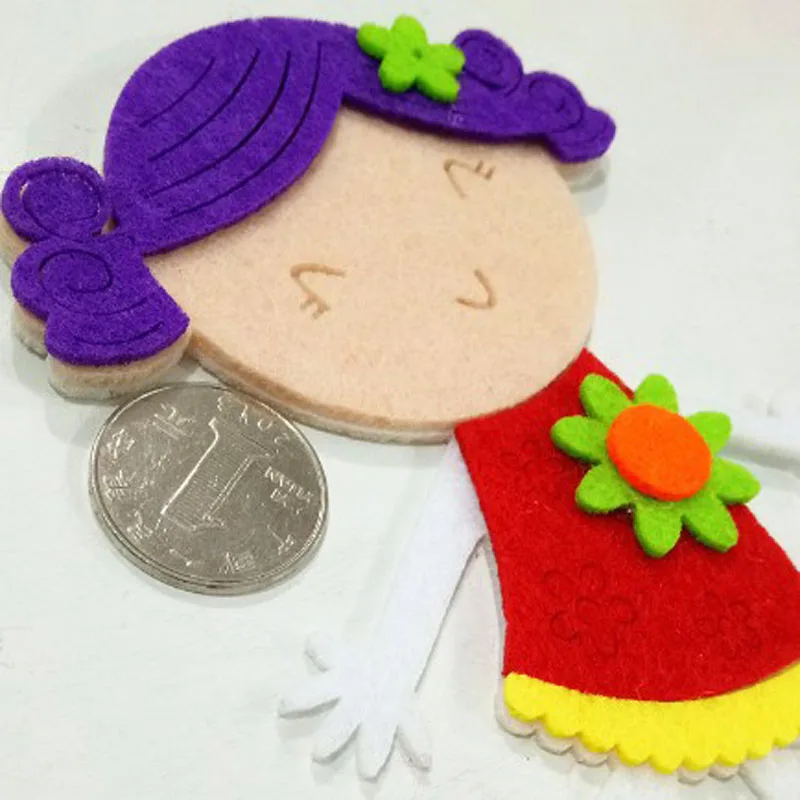 2 шт. милое красное платье для девочек войлок ручной работы нетканый самодельного