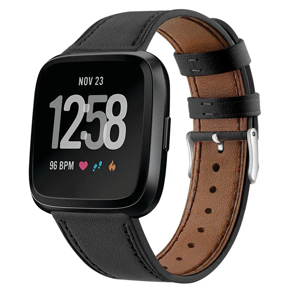 Новинка 2019 роскошный Смарт-браслет на ремешке для Fitbit Versa Lite кожаный ремешок
