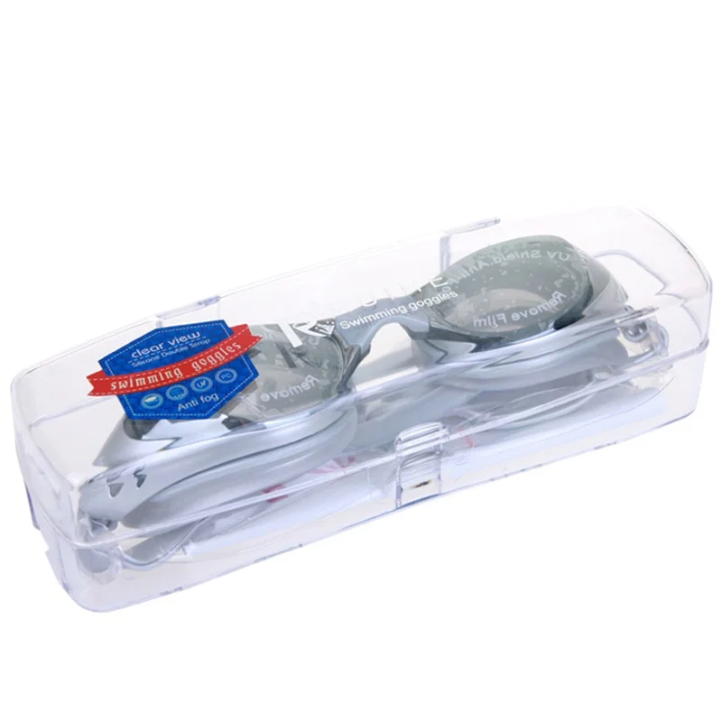 Профессиональные очки для плавания при близорукости Силиконовые