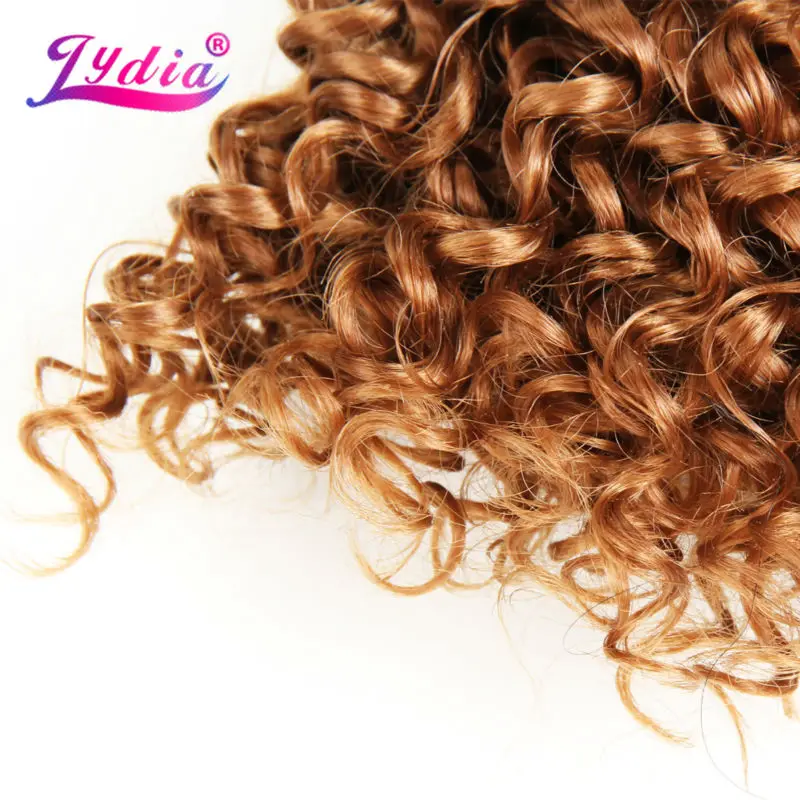 Lydia для женщин синтетические вьющиеся волосы наращивания новая волна воды 10