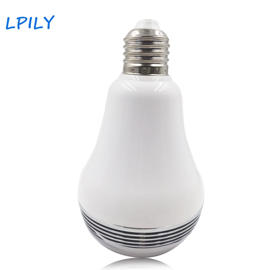 LPILY светодио дный лампы E27 Smart RGB RGBW Беспроводной Bluetooth Динамик Музыка Красочные