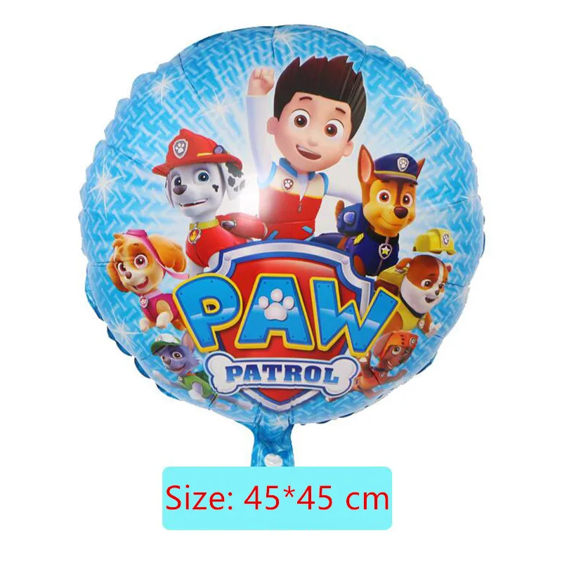 1 Pcs Balloon Подлинный Щенячий патруль, значок, погоня, marshall rocky zuma skye rubble apollo, детская игрушка - Цвет: 1 Pcs Balloon