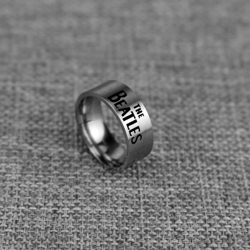 Группа The Beatles/WOW/человек Паук Логотип Кольцо Из Нержавеющей Стали Ювелирные