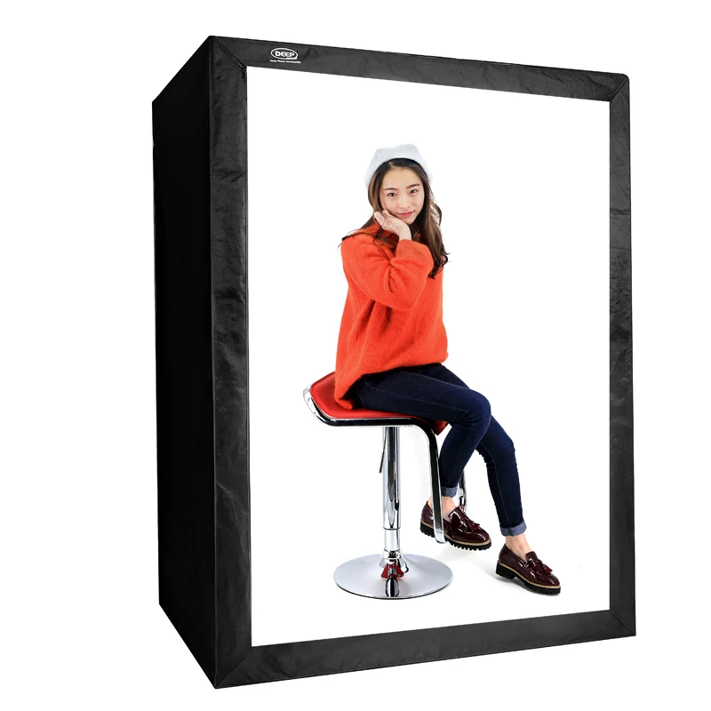 Складной светодиодный софтбокс для фотостудии лайтбокс глубокий 120*80*160 см