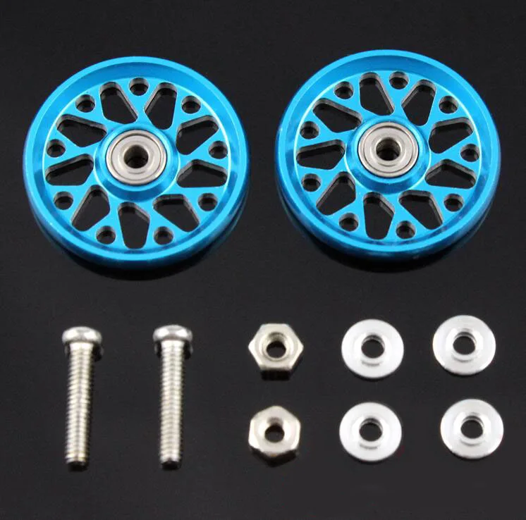 Бесплатная доставка 2 пары 19 мм алюминиевый сплав направляющий роликовый