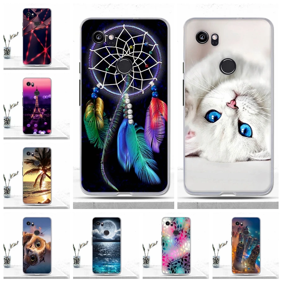 Роскошный чехол для Google Pixel 2 XL Защитный Мягкий силиконовый телефона из ТПУ чехлы