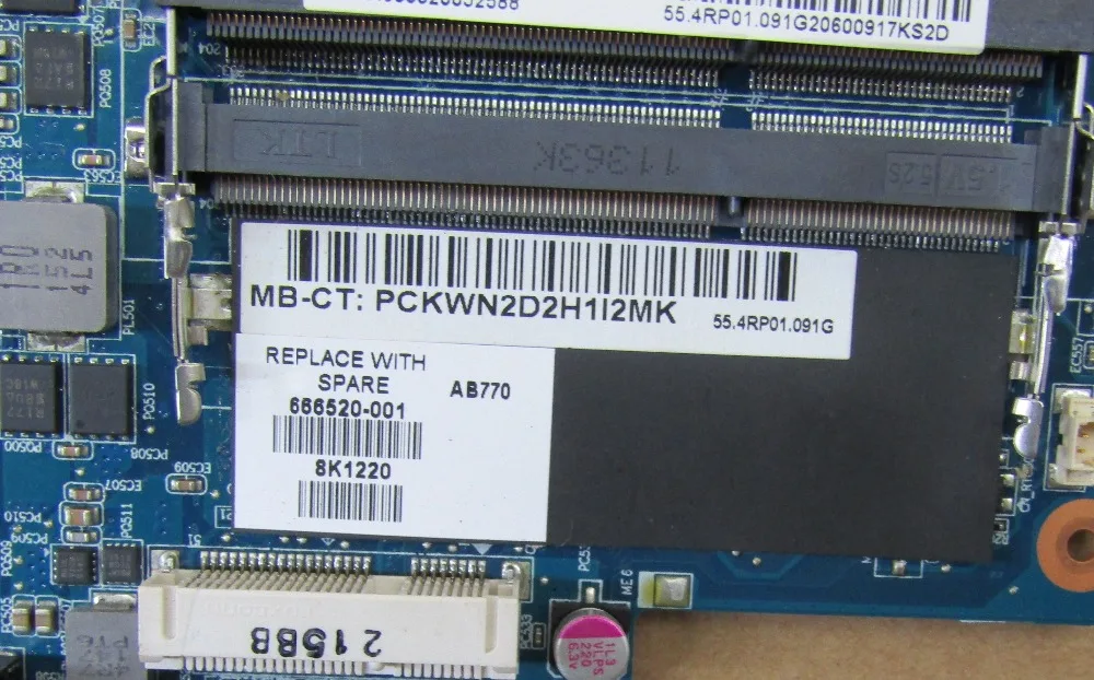 666520-001 для hp DV7 DV7-6000 материнская плата для ноутбука A70M HD6750/1G, полностью протестирована и в хорошем рабочем состоянии