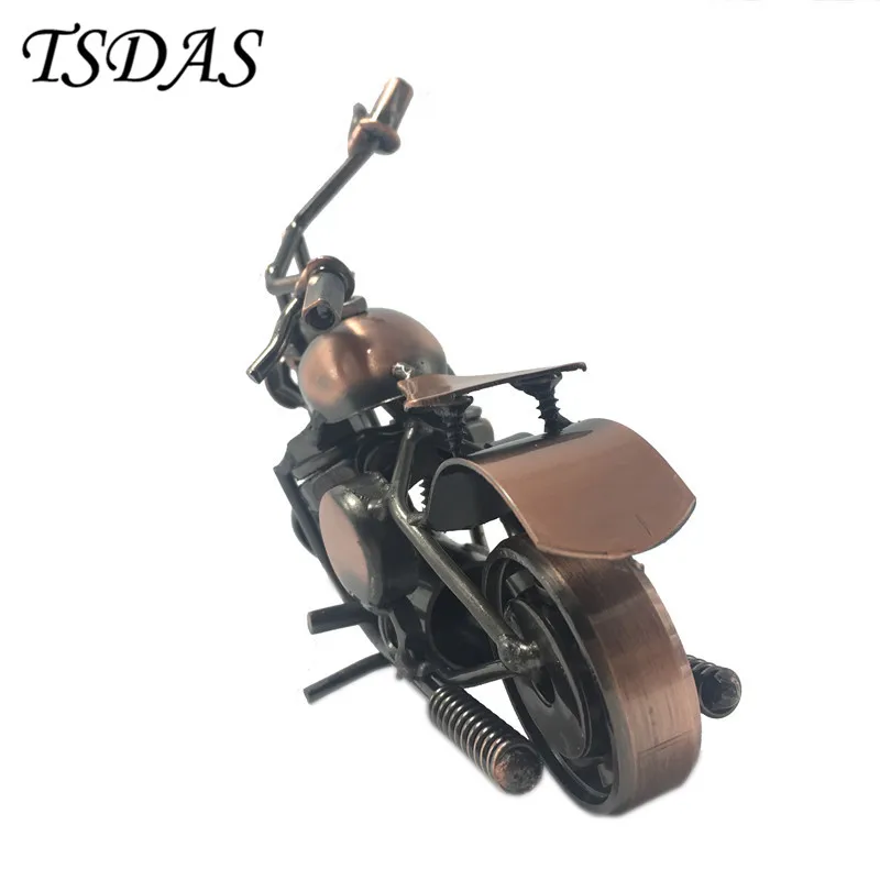 Free Shipping Retro Iron Motorcycle Model Ornaments Vintage Metal Motorbike Crafts Home Decor | Дом и сад