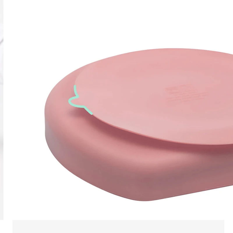 Детская посуда разделенная силиконовая пищевая тарелка детская креативная