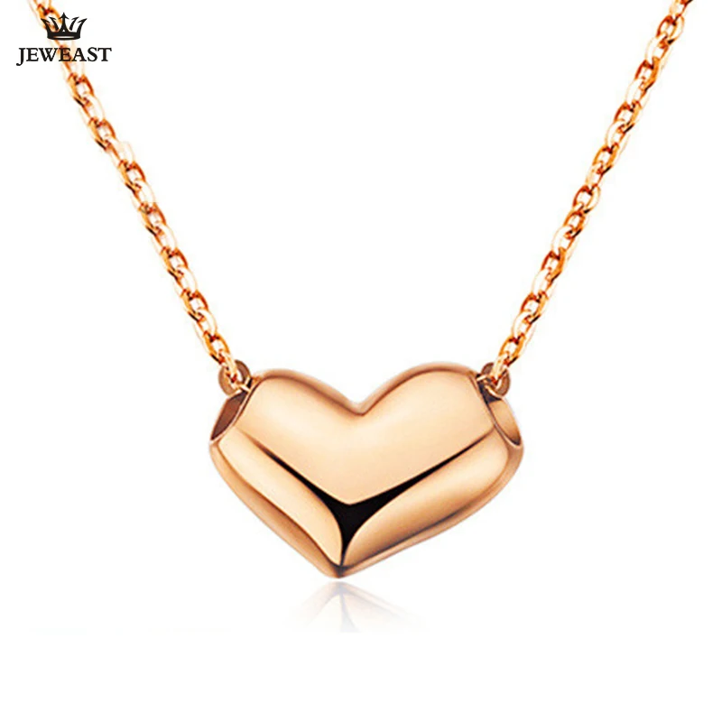 

18K Pure Gold Pendant Real AU 750 Solid Gold Charm Nice Glossy Heart Upscale Trendy Classic Party Fine Jewelry Hot Sell New 2020