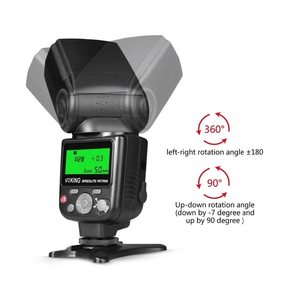 Камера Voking 750III с дистанционным управлением TTL Speedlite Slave Mode для Canon 6D 7D 40D 50D 60D 70D 550D 600D