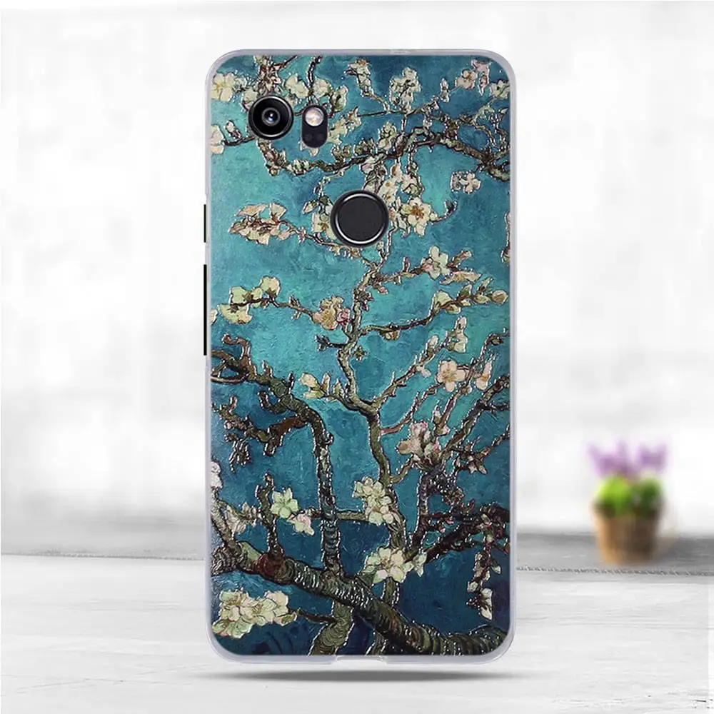 Модный чехол для Google Pixel 2 XL мягкий силиконовый защитный из ТПУ с рисунком|protective