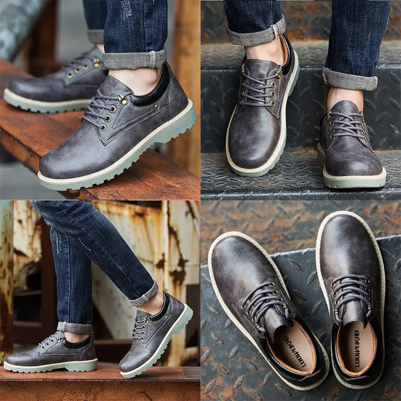 Для Мужчин's Повседневная кожаная обувь модные мужские PU Chaussures Hommes EN Cuir Кружево