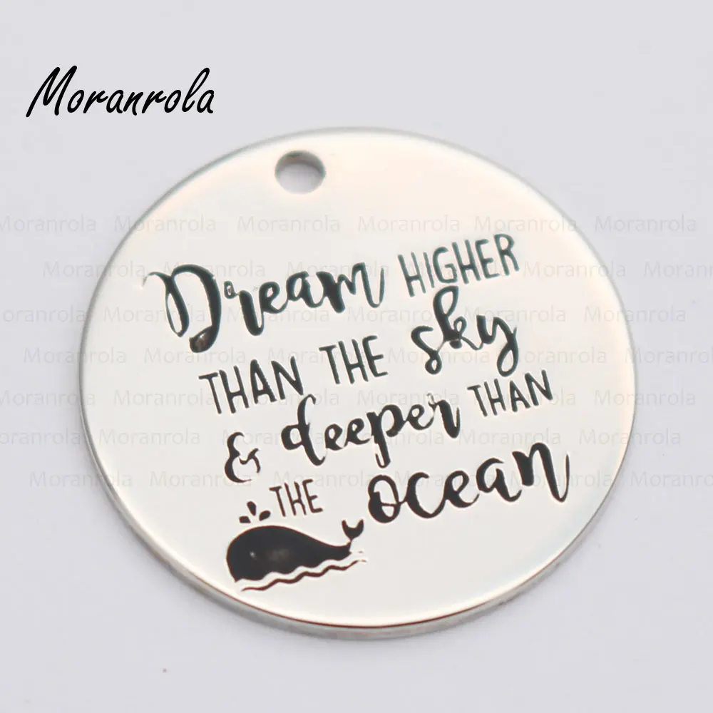 Новое ожерелье с медным брелком arried &quotDream выше чем небо и глубже океана&quot