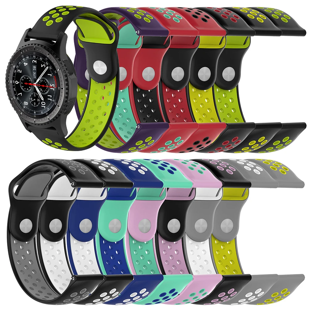 Силиконовый ремешок для Huawei Watch 2 Pro Samsung Gear S3 Huami Amazfit Смарт спортивные часы браслет