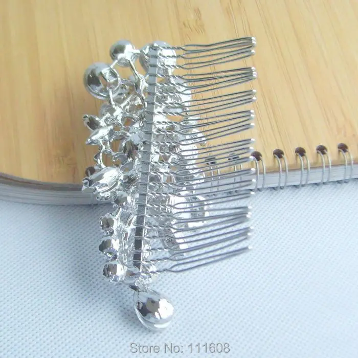 Винтажный Вдохновленный Свадебный головной убор со стразами и цветком для