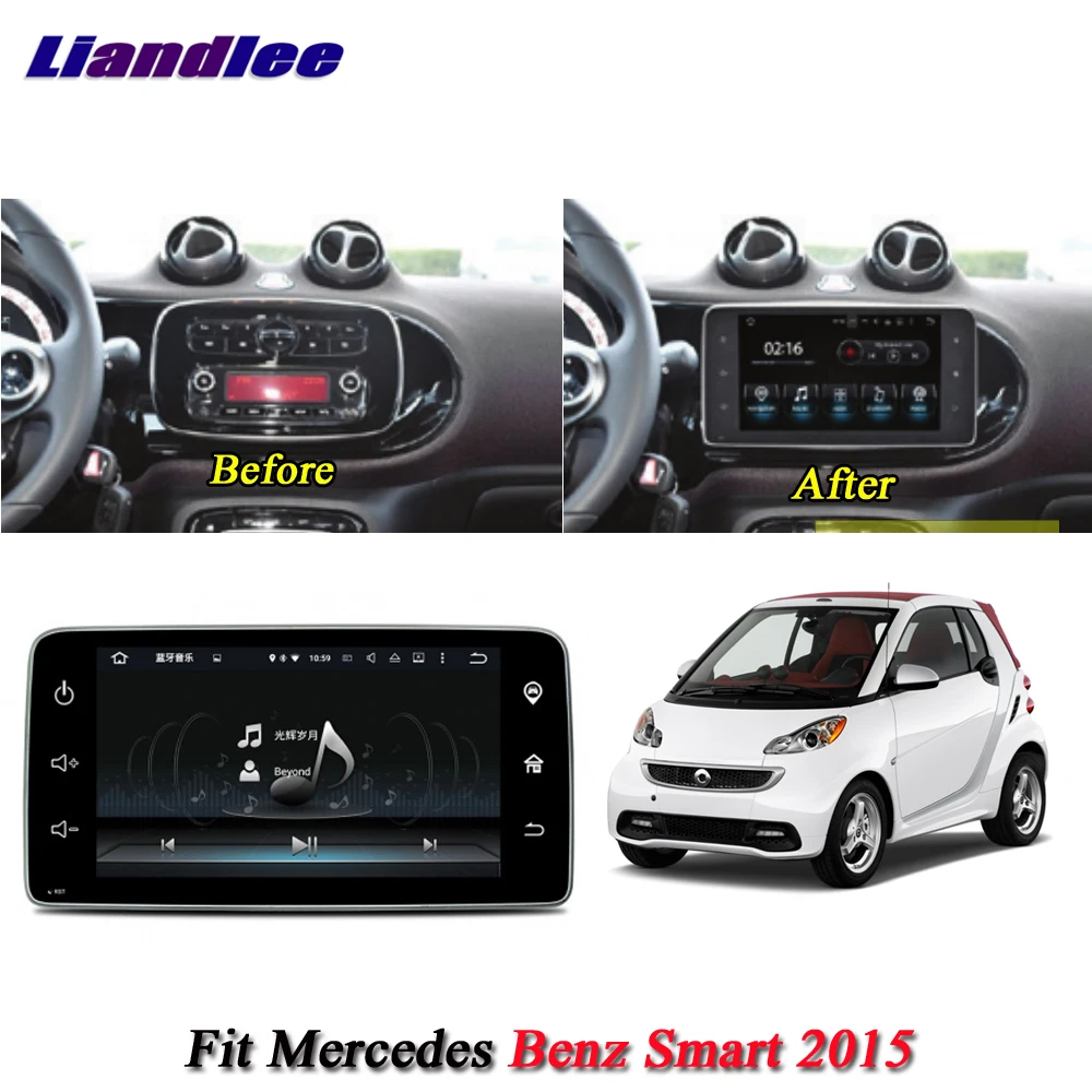 Автомобильный Android мультимедийный HD экран дисплей для Mercedes Benz Smart радио gps навигационная система автомобильный видеорегистратор для вождения видеомагнитофон