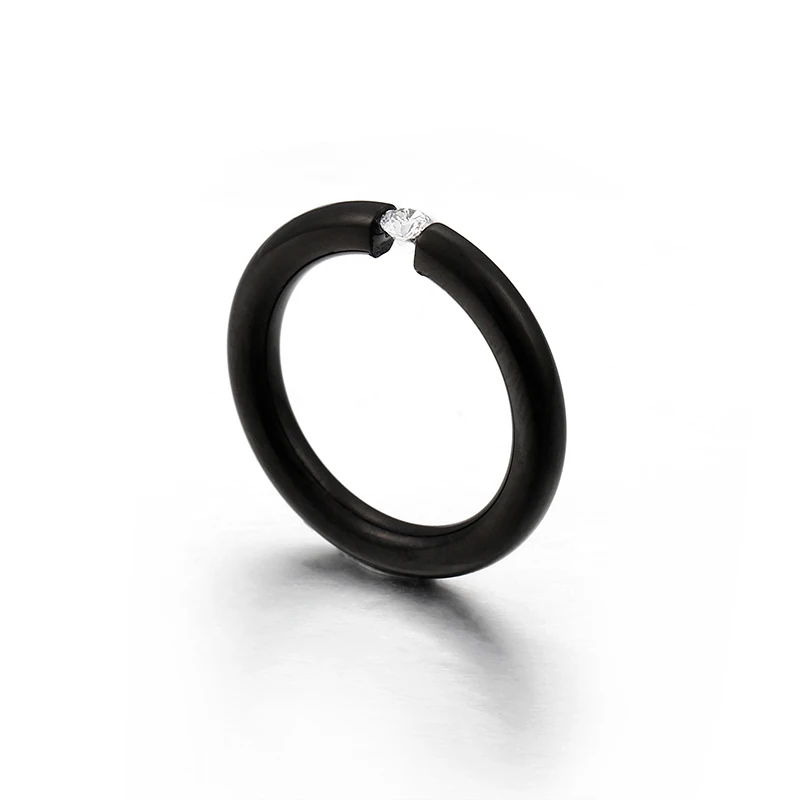 KALEN, простой дизайн, 4 цвета, Bague, нержавеющая сталь и кубический цирконий, кольца на палец для женщин, Anillos Mujer, ювелирные изделия, обручальные кольца