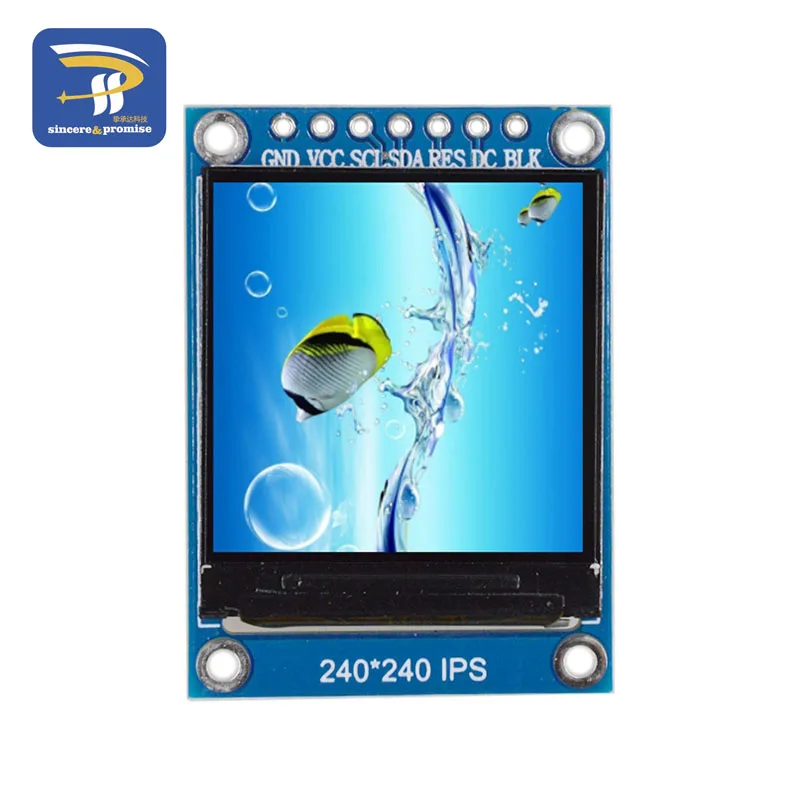 TFT дисплей ips 0,96/1,3 дюймов 7P SPI HD 65K полноцветный ЖК-модуль ST7735/ST7789 Привод IC 80*160 240*240(не OLED - Цвет: 1.3 inch