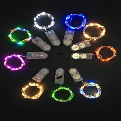

1-2M Fairy Light Battery Powered LED Mini Christmas Light Copper Wire String Light For Wedding Xmas Garland Party Indoor