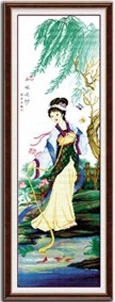 QIANZEHUI, Рукоделие, сделай сам, печать четырех красивых крестиков, серия персонажей, наборы для вышивания крестиком - Цвет: Xisi