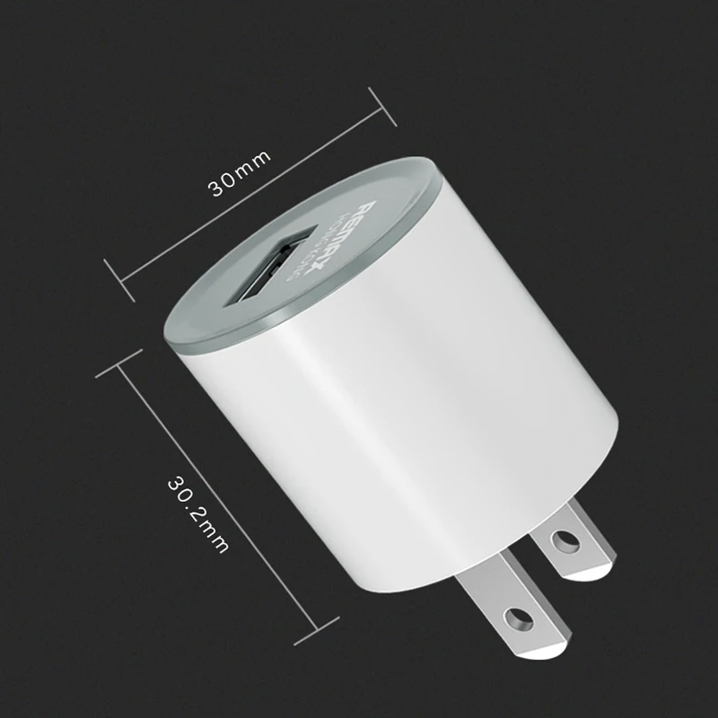 REMAX 5V 1A USB зарядное устройство для телефона EU US розетка портативное настенное