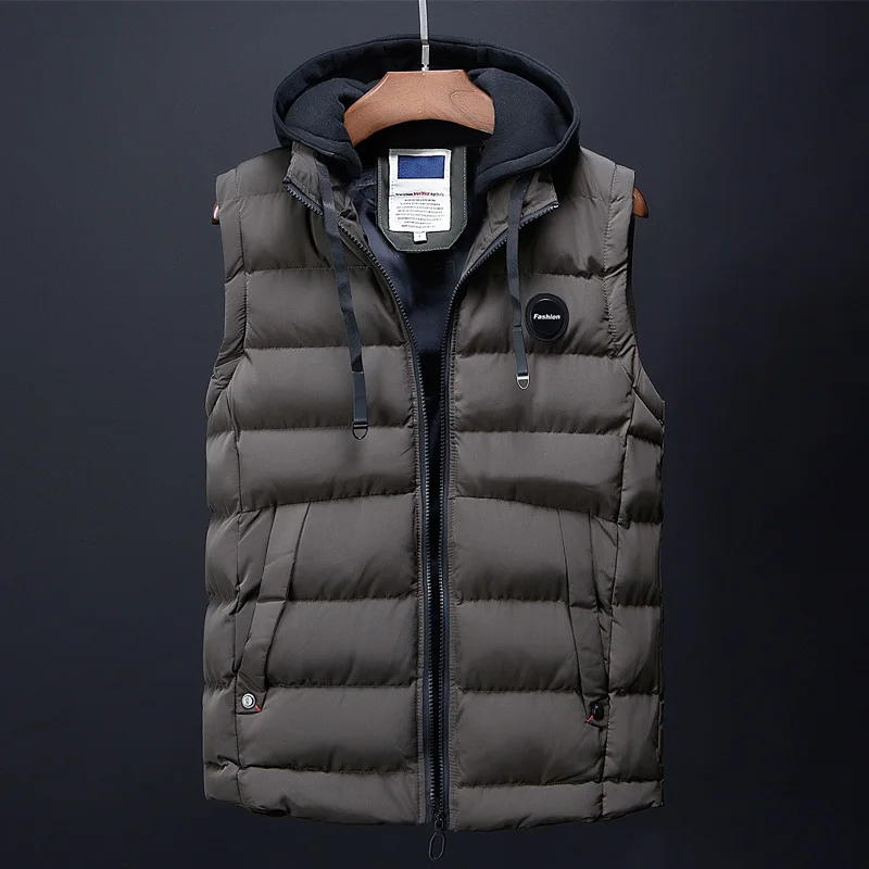 2018 Новое поступление брендовая мужская куртка без рукавов Bodywarmer зимняя легкая с