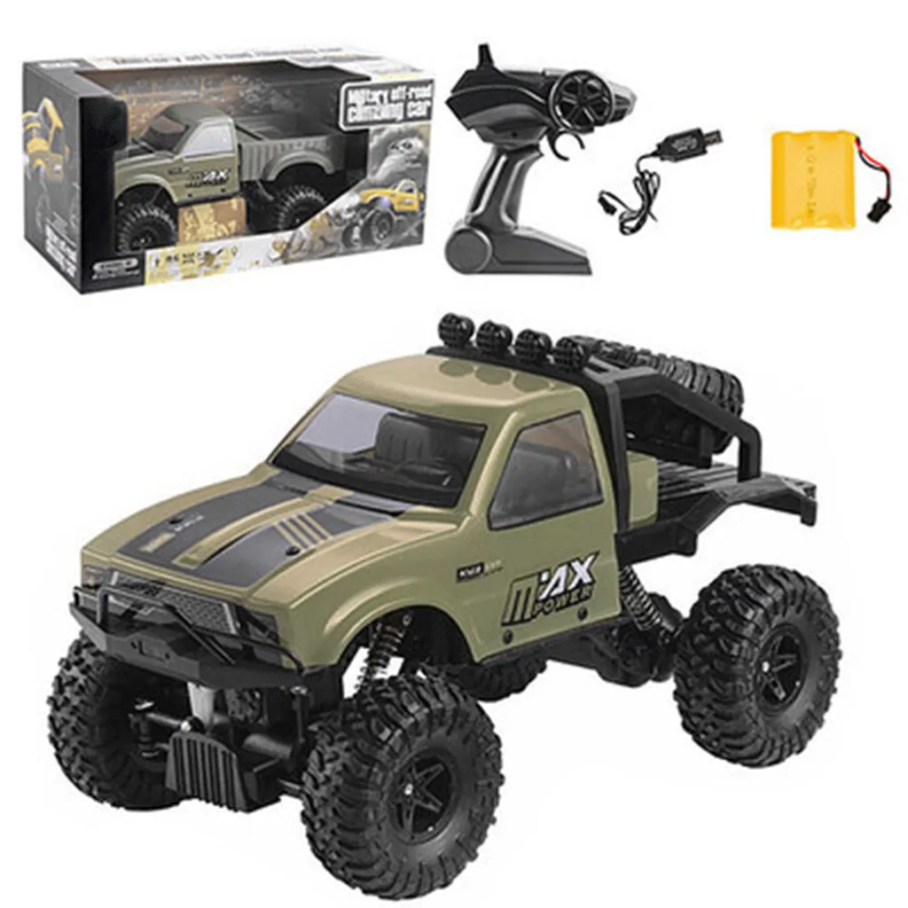 Военный игрушечный автомобиль с дистанционным управлением 2 4G 1:16 2WD мини
