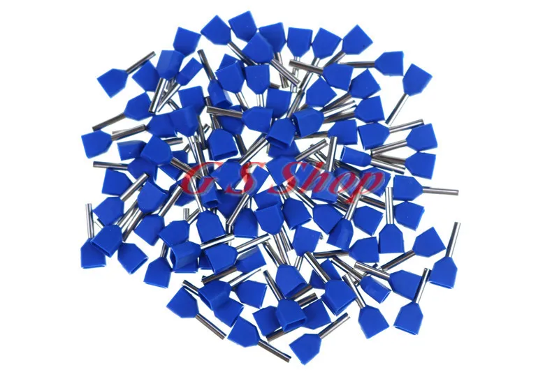 Предварительно Изолированная клемма TE1008 с двойной трубкой холоднопрессованная