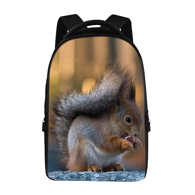 Рюкзаки для подростков с принтом белки модные школьные ранцы начальной школы