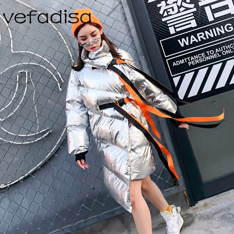 Vefadisa женское длинное хлопковое пальто зима 2018 Женская Толстая хлопковая куртка с