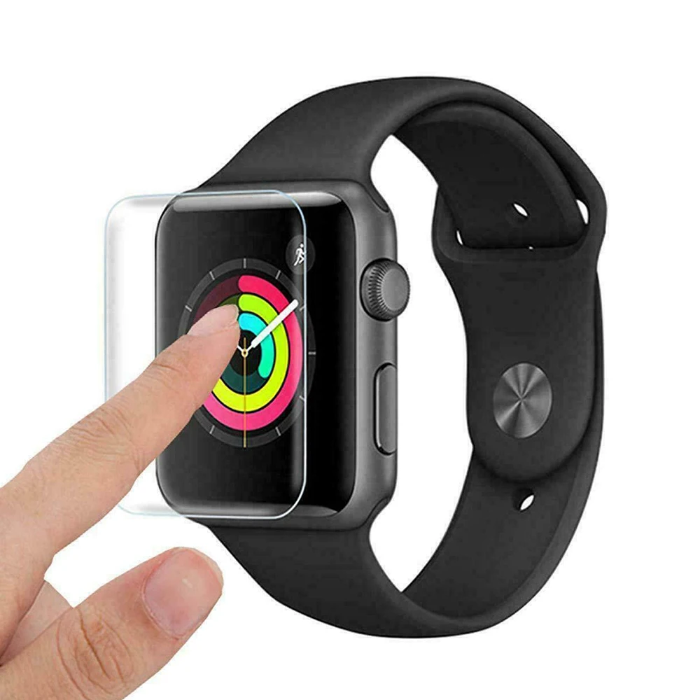 6D изогнутое закаленное стекло для Apple Watch 38 мм 42 мм 40 мм 44 мм iWatch Series 4 3 2 1 полное покрытие Защитная пленка для экрана