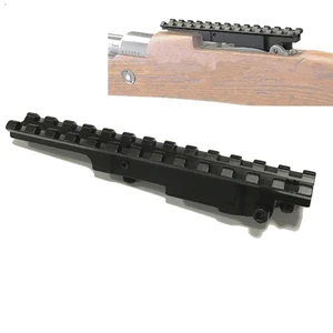 Tactical Hunting Scope Rail Mauser 98 K98 / Turkish VZ 24 Scout Rifle Picatinny Rail Scope Mount 13 Slot Hunting Caza