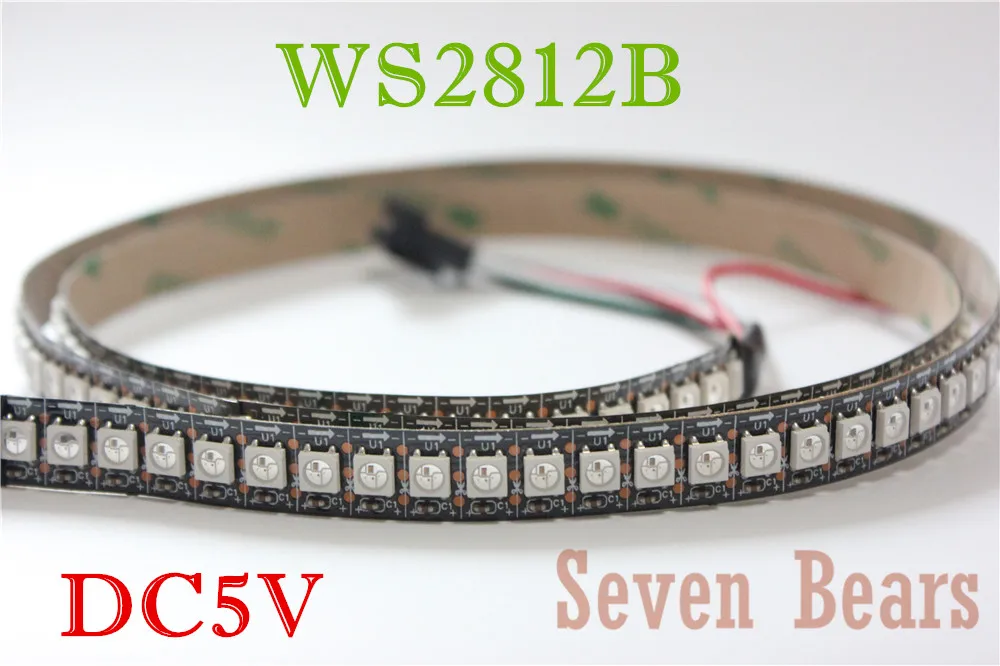 1 м 144 светодиодный s WS2812B светодисветодиодный s/m 5050 RGB Чип WS2811 IC цифросветодиодный 5
