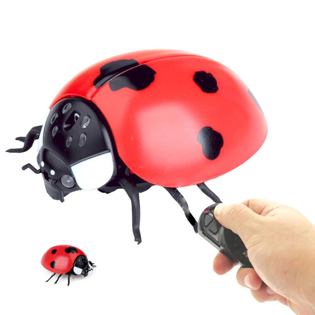 

Infrared Remote Control Ladybird RC Animal Toy Prank Reptile Insects Joke Scary Trick Prank Bugs
