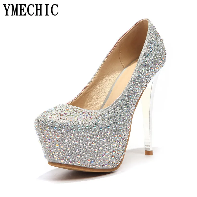 Туфли лодочки YMECHIC женские на высоком каблуке свадебные туфли для вечеринки