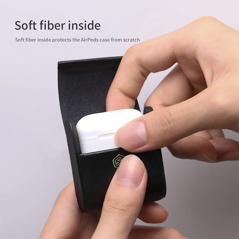 Оригинальный чехол Nillkin для Air Pods 2 откидной Чехол из искусственной кожи Защитная