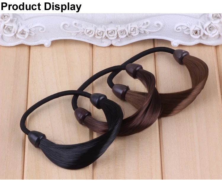 1 шт. эластичные повязки Шнуровых для Для женщин волос Веревка Hairband синтетический парик ленты для волос резинкой для волос аксессуары