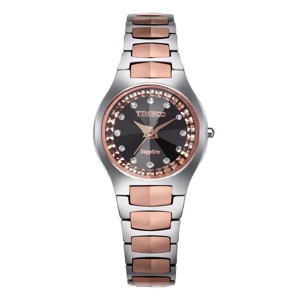 

TIME100 Women's Analog Display Quartz Watches Couple Wristwatch Tungsten steel Strap 50m Water Resistant Lady Quartz Watch
