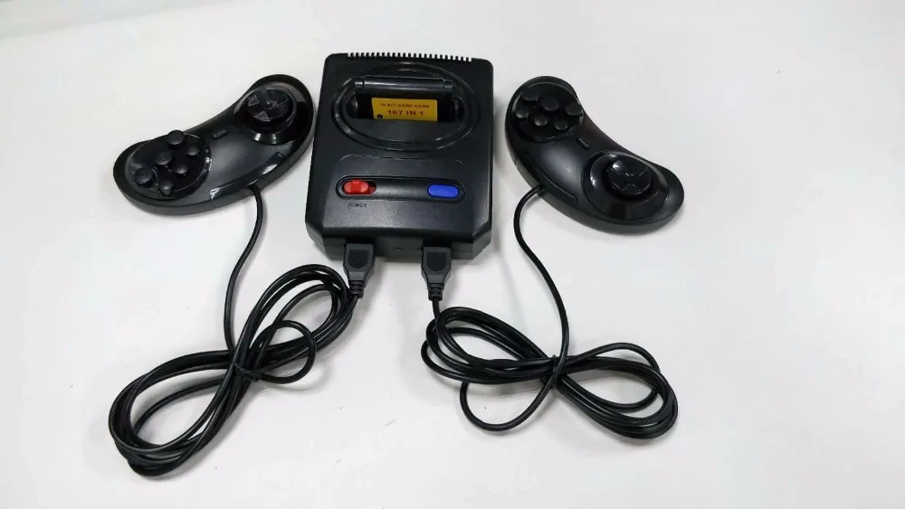 Супер мини 16 бит MD16 SG-107 AV out Семейные игры ТВ Видео игровой консоли 16 бит 167 sega игры Картриджи